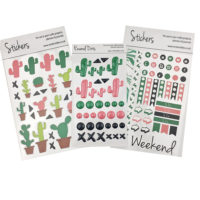 Mrs Brimbles Curious Cactus Sticker Bundle Set