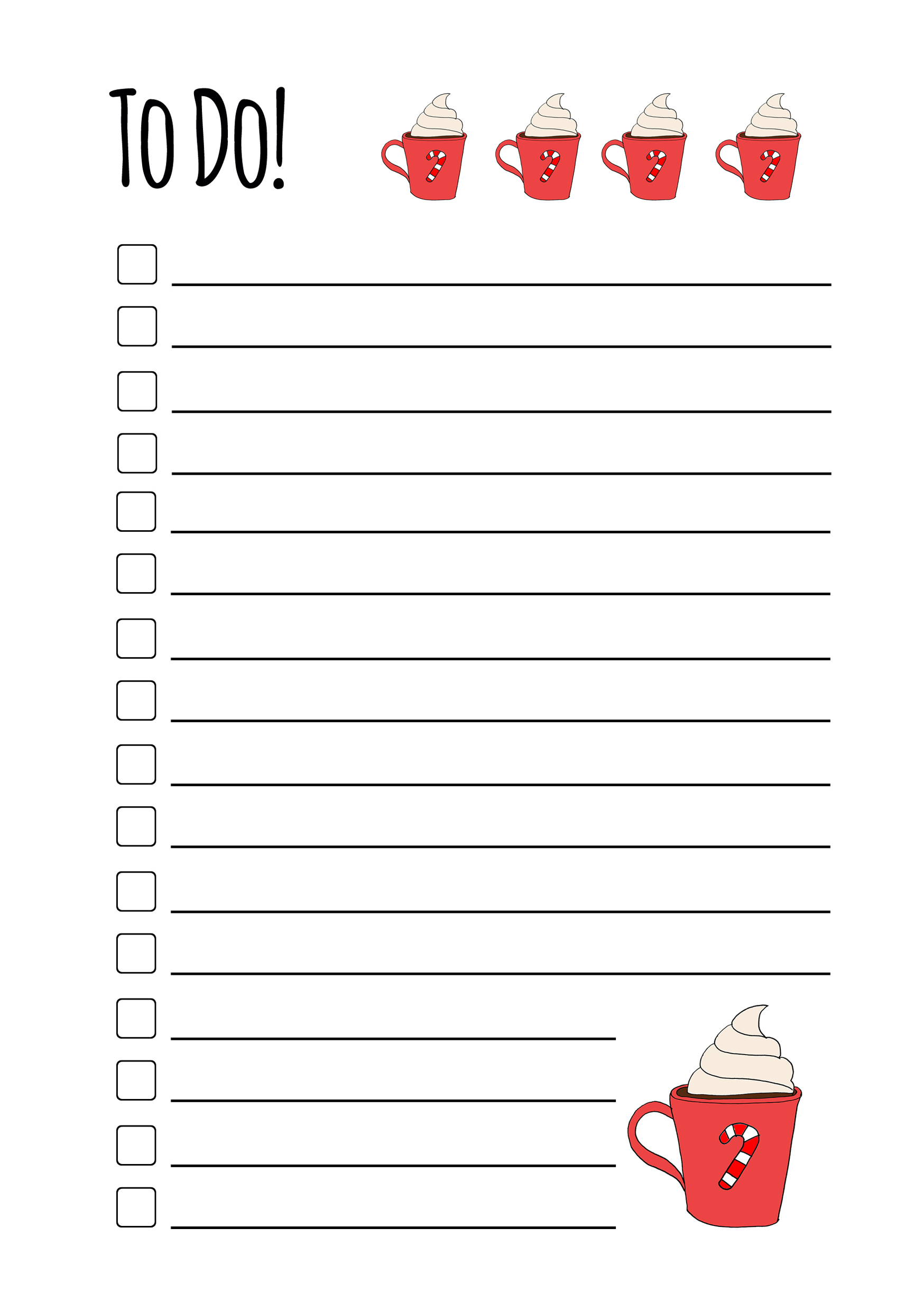 To Do List Christmas Planner Inserts mrsbrimbles